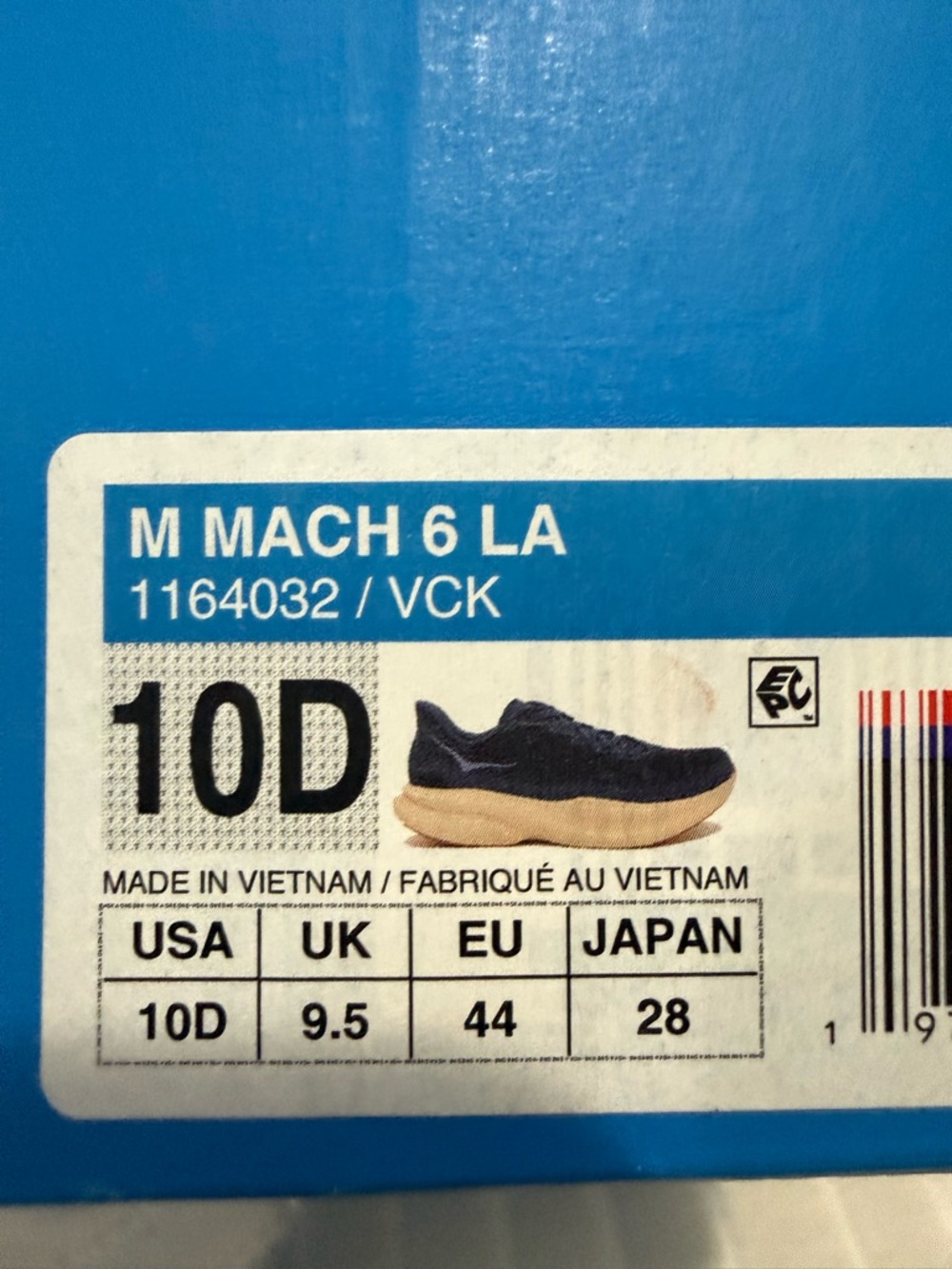 Hoka One One M Mach 6 LA Men's Running Shoes - Black/Tan